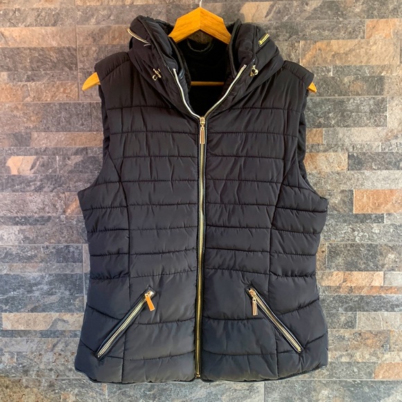 Women’s YMI Black Puffer Vest with Fleece Lining Size L - Picture 1 of 13